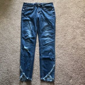 Judy Blue Distressed Ankle Jeans